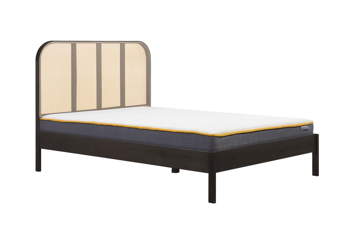 4ft6 Margot Rattan Bed - Black - Image 4