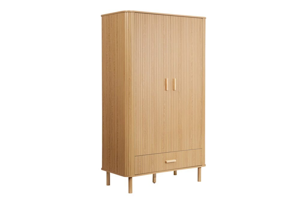 Axel 2 Door 1 Drawer Wardrobe - Oak | Buy Online | Beds.ie
