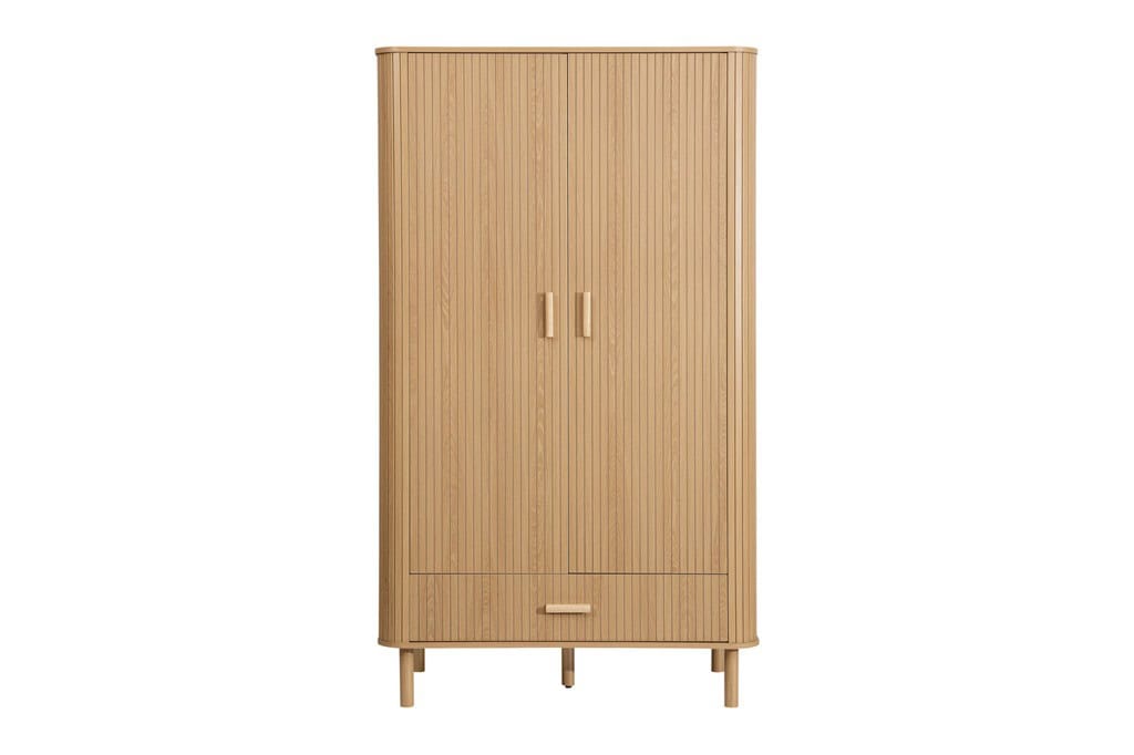 Axel 2 Door 1 Drawer Wardrobe - Oak - Image 2