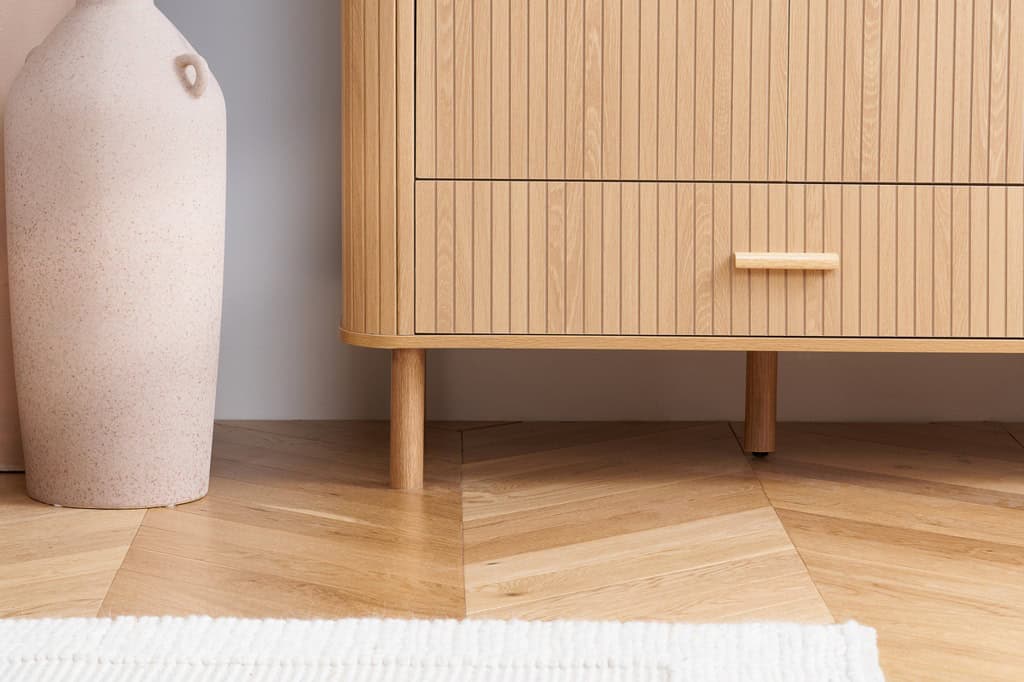 Axel 2 Door 1 Drawer Wardrobe - Oak - Image 6