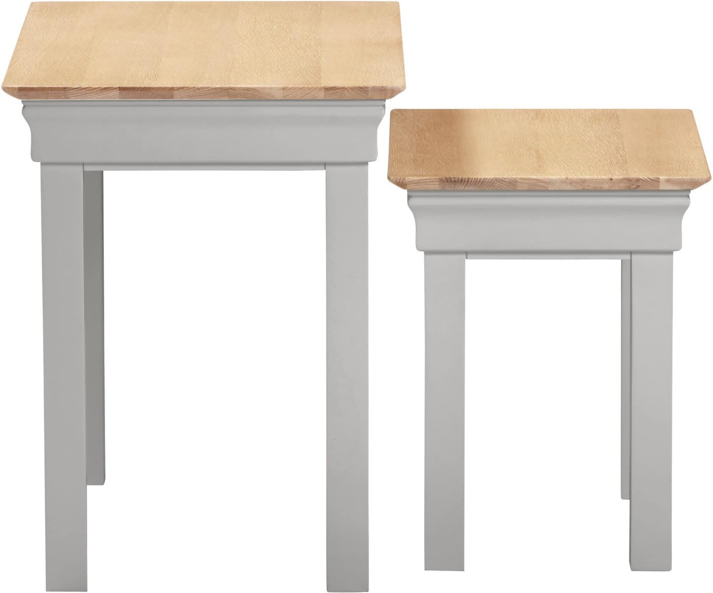 Bordeaux Nest of 2 Tables - Pebble Grey - Image 4