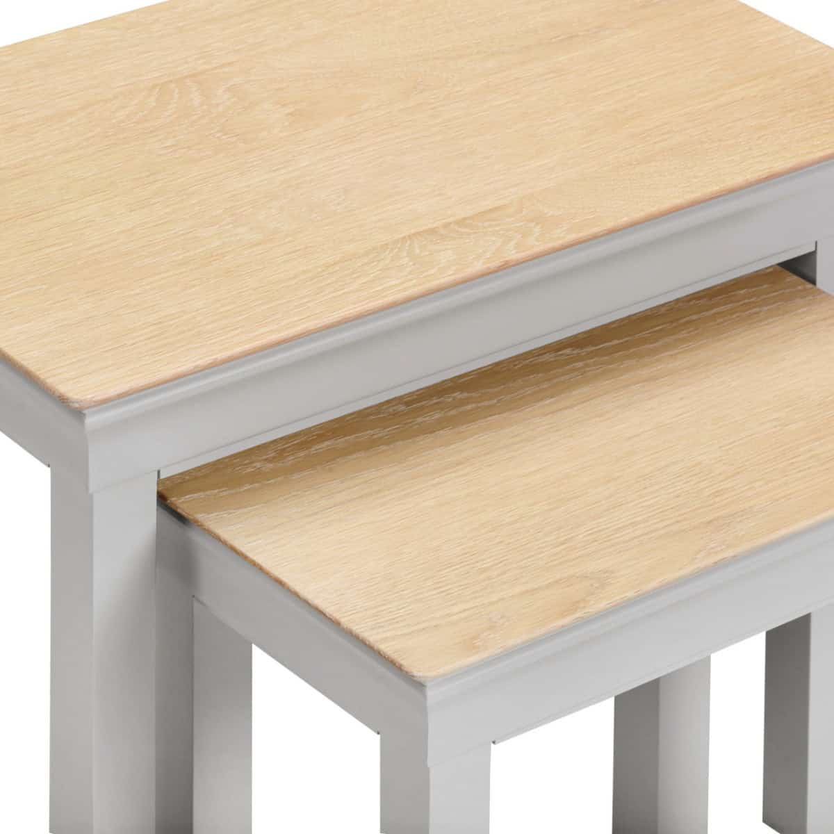 Bordeaux Nest of 2 Tables - Pebble Grey - Image 5