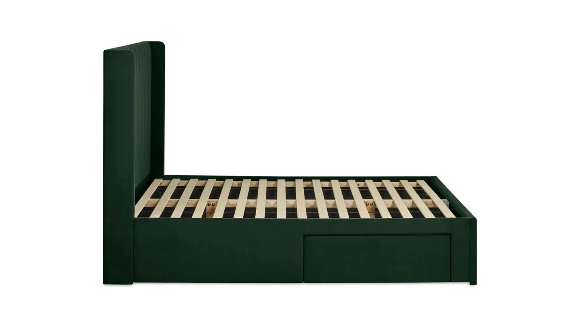 Leigha 5ft Bedframe - Green Velvet - Image 7