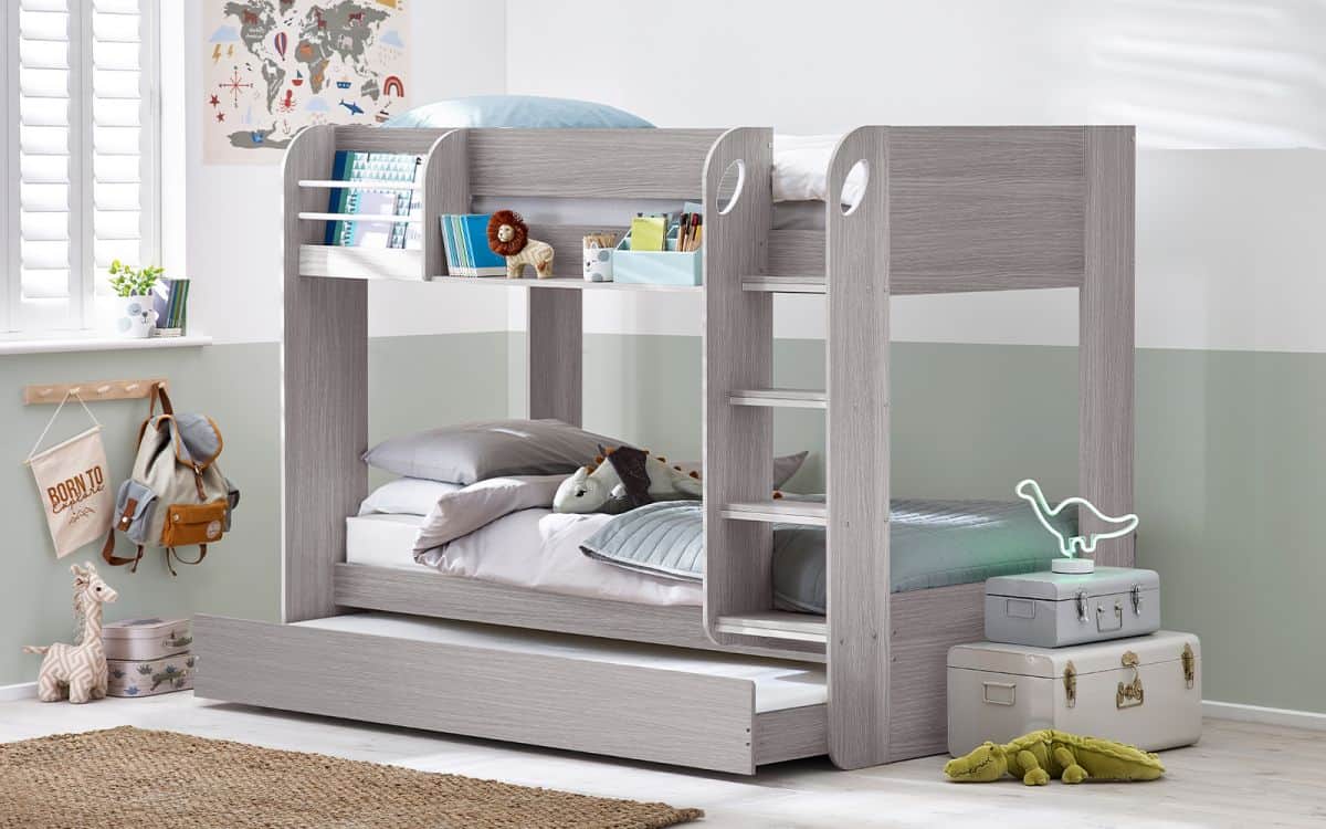 Montu Bunk Bed & Underbed - Grey Oak - Image 2