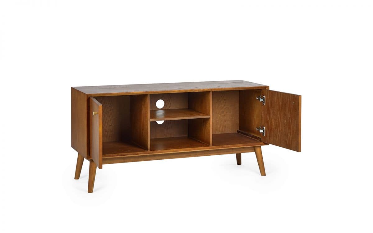 Lowell Media Unit - Cherry Wood - Image 3