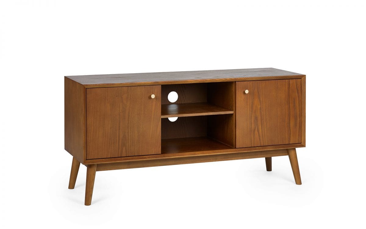 Lowell Media Unit - Cherry Wood - Image 5
