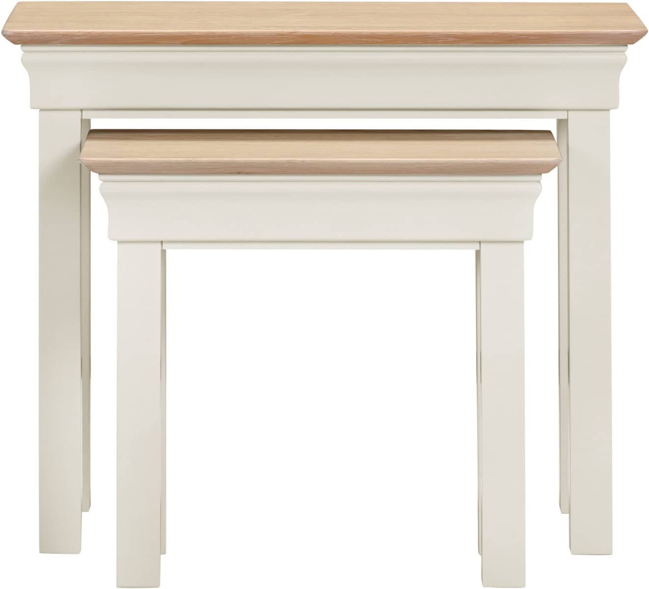 Bordeaux Nest of 2 Tables - Ivory - Image 4