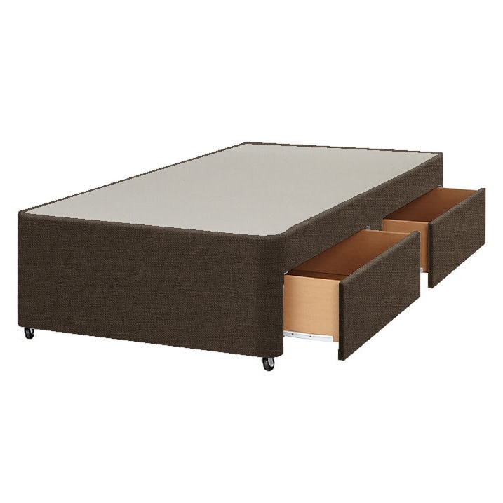 Apollo 2ft6 Azzure Hessian 2 Drawer Divan Base | Buy Online | Beds.ie