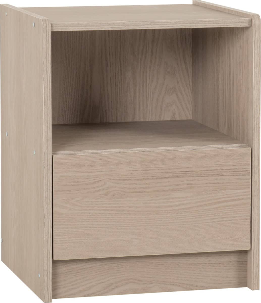 Paris 1 Drawer Bedside - Smoked Ash - Image 2