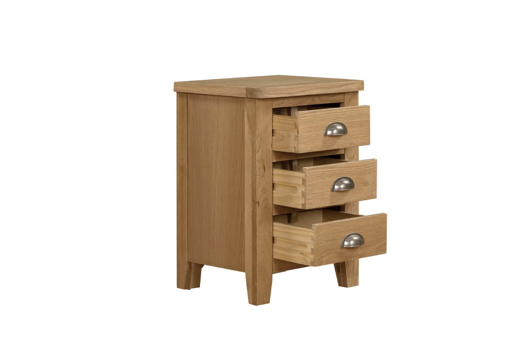 Marsden Bedside Table - Oak - Image 2