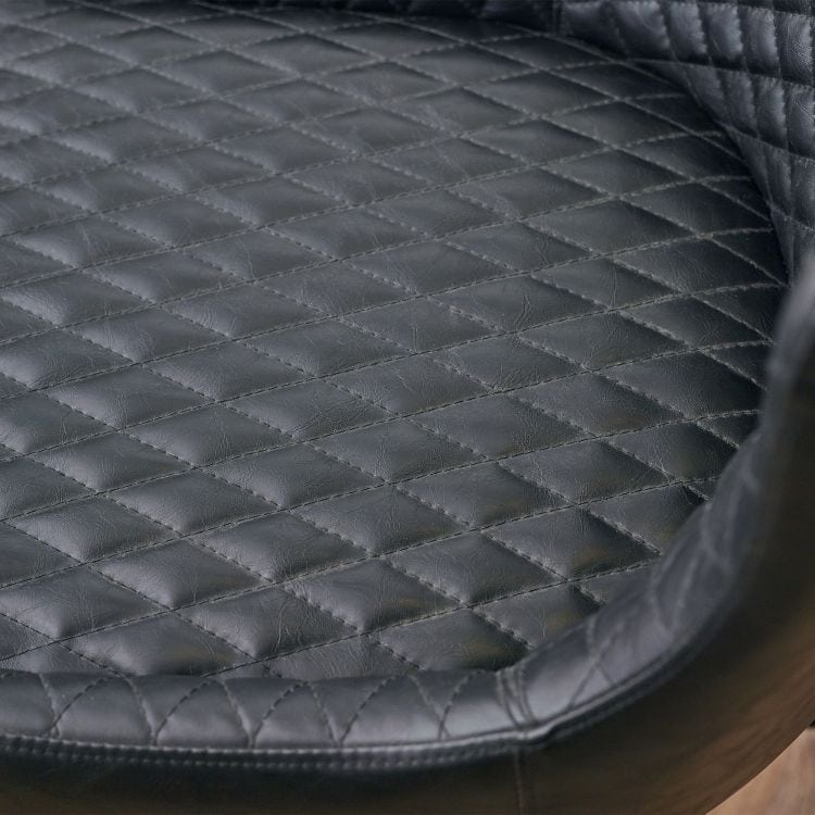 Watson Office Chair - Black Faux Leather - Image 3