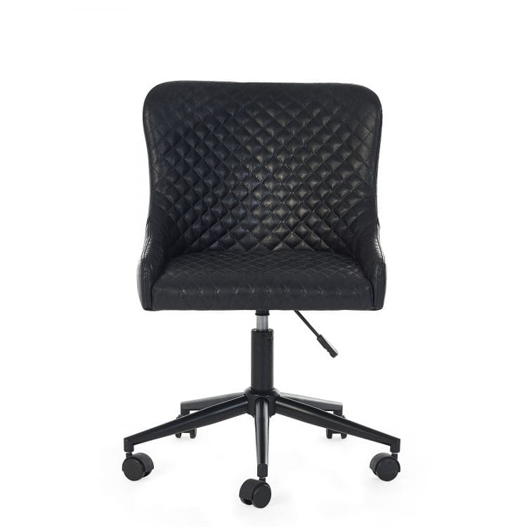 Watson Office Chair - Black Faux Leather - Image 7