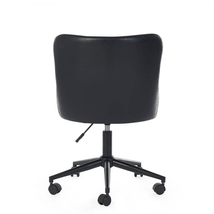Watson Office Chair - Black Faux Leather - Image 8