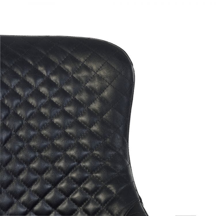 Watson Office Chair - Black Faux Leather - Image 11