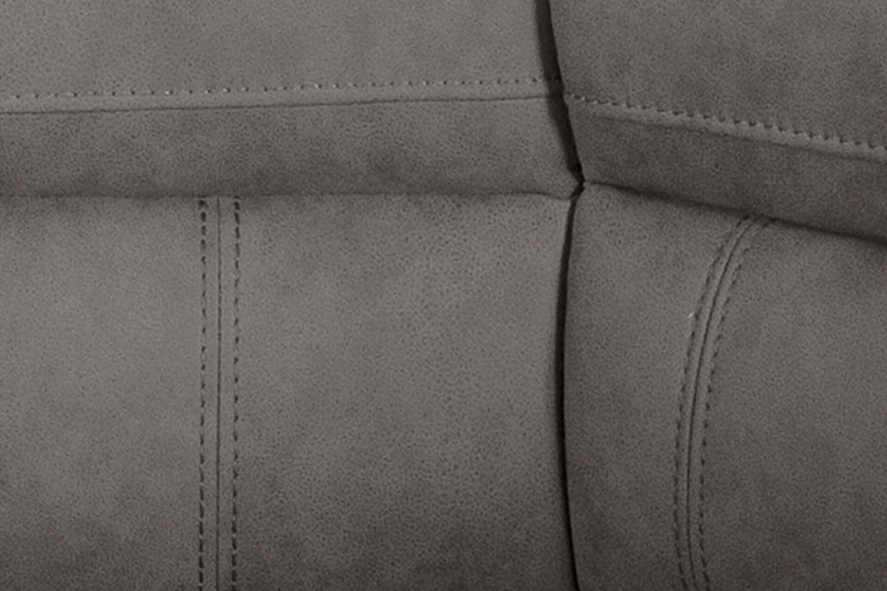 Baxter 2 Seater Sofa - Grey Leather Fabric - Image 2