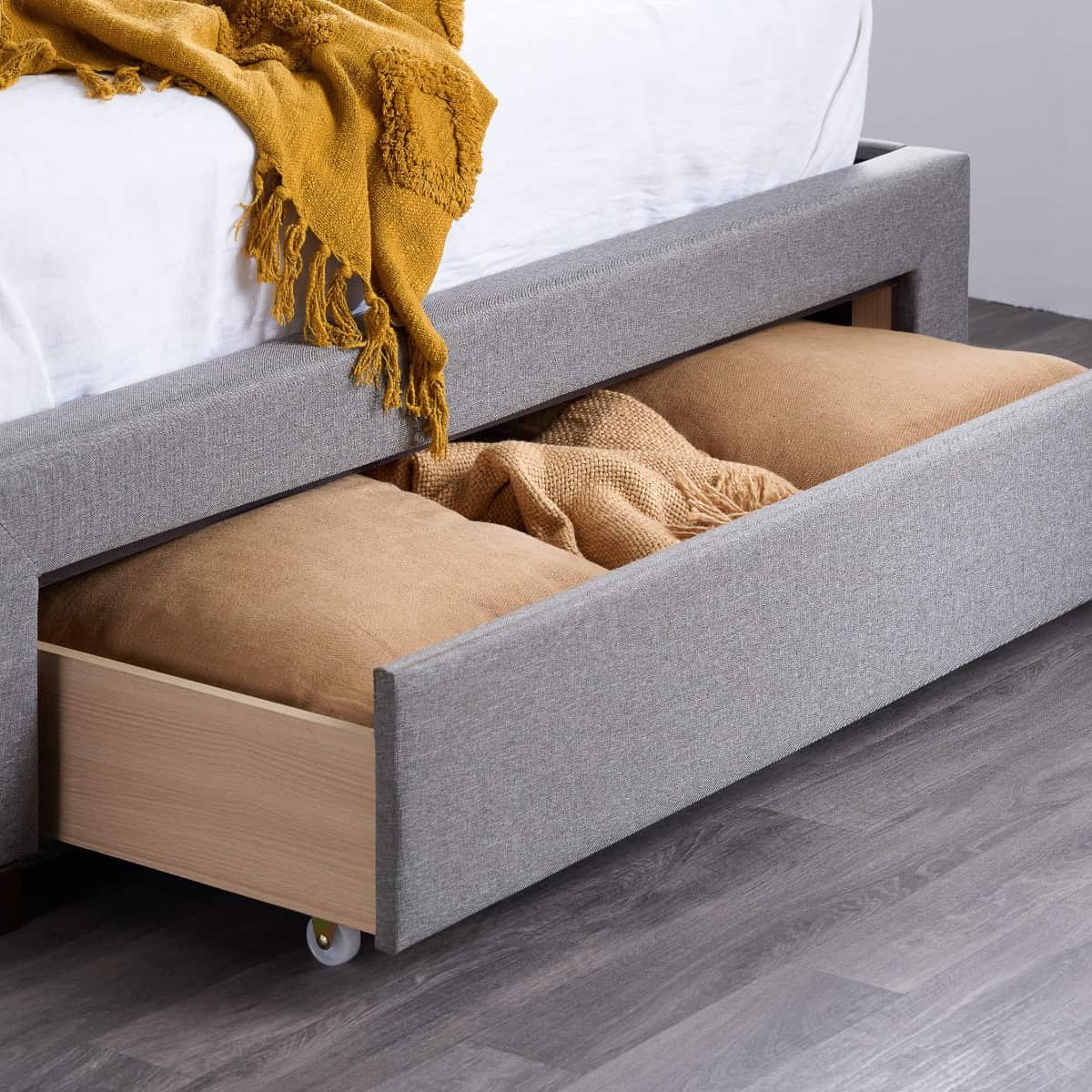 Shelby 4ft6 Bed - Grey - Image 6