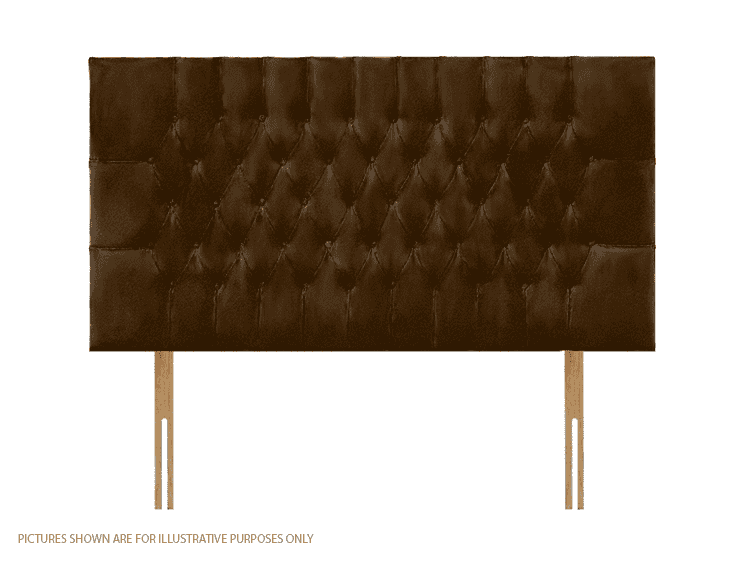 Apollo 6ft Lincoln Headboard - Velvet Brown | Buy Online | Beds.ie