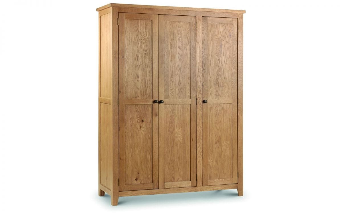 Marine 3 Door Wardrobe - Oak | Buy Online | Beds.ie