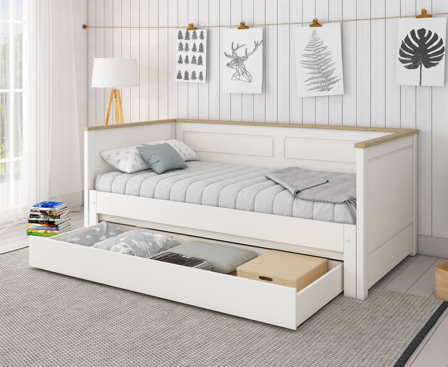 Kids Avenue Heritage Extending Day Bed with Drawer - Image 2