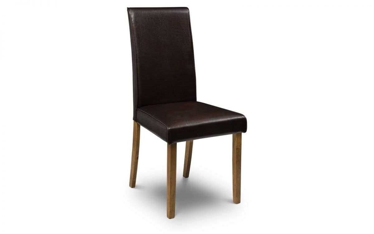 Ohio Leather Dining Chair - Brown | Buy Online | Beds.ie