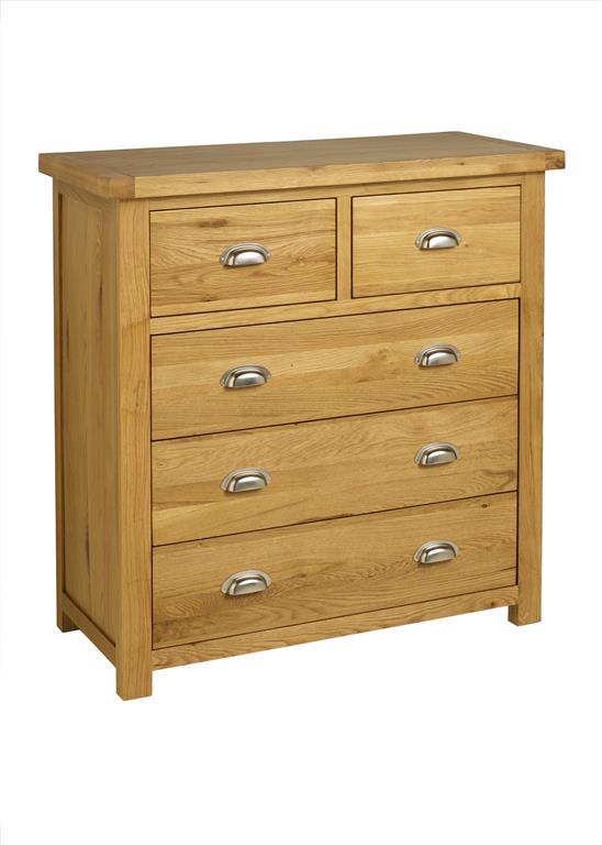 Woburn 3+2 Chest of Drawers - Oak - Image 3