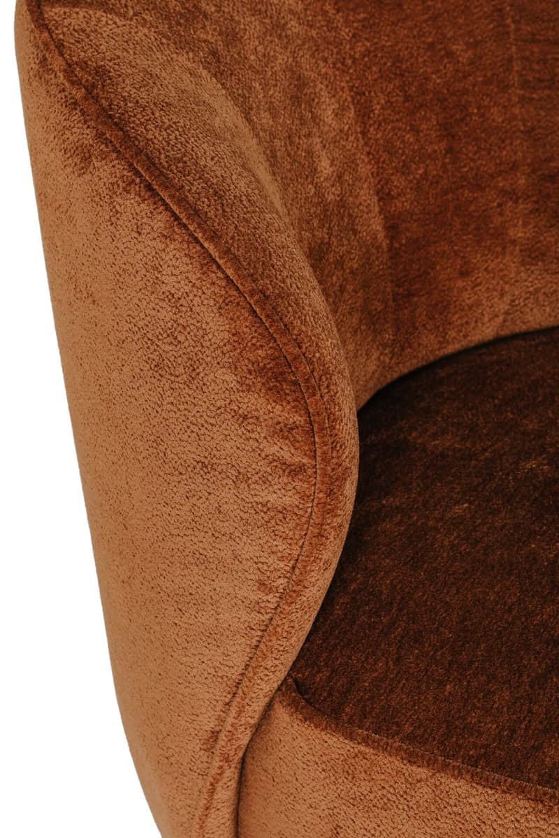 Edie Swivel Accent Chair - Rust - Image 5
