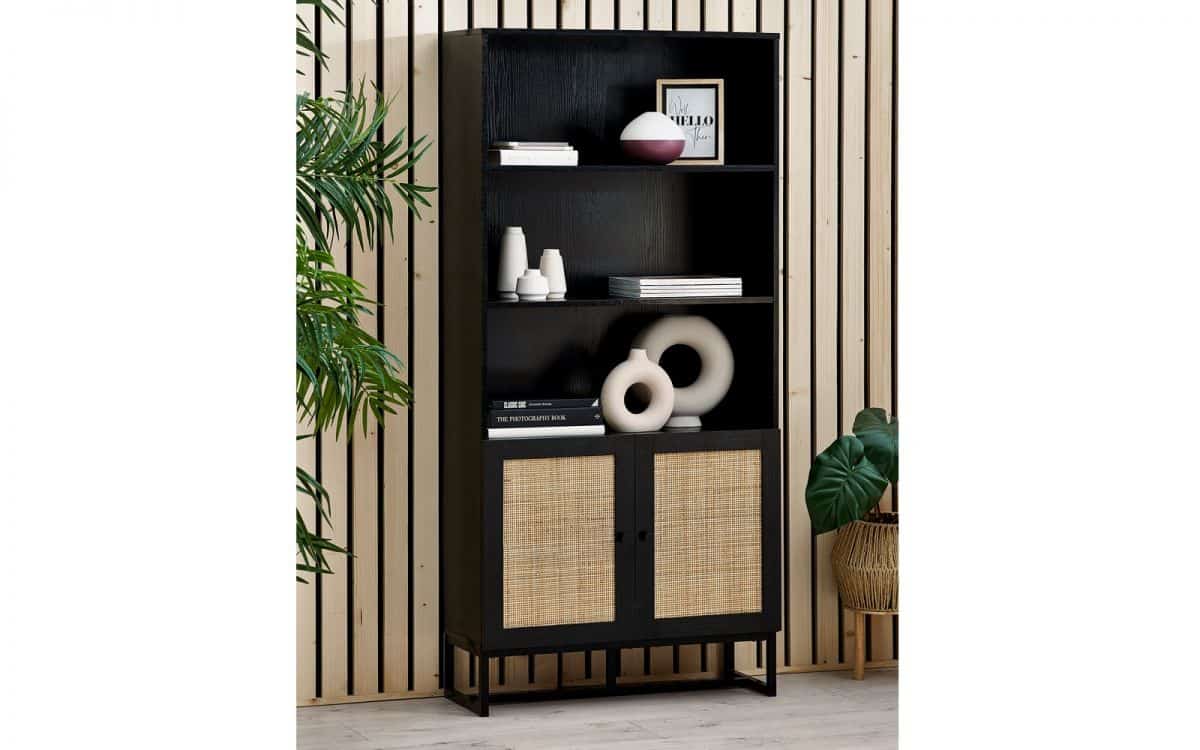 Corbridge Tall Bookcase - Black | Buy Online | Beds.ie