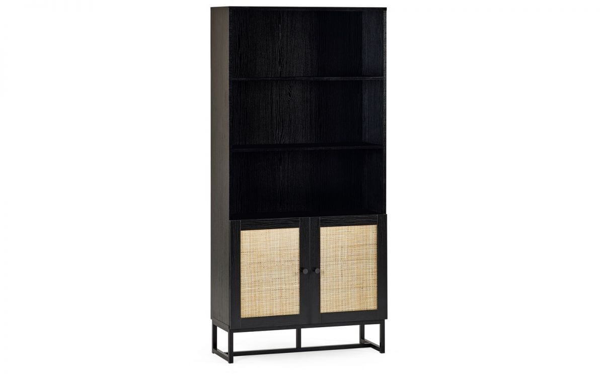 Corbridge Tall Bookcase - Black - Image 3