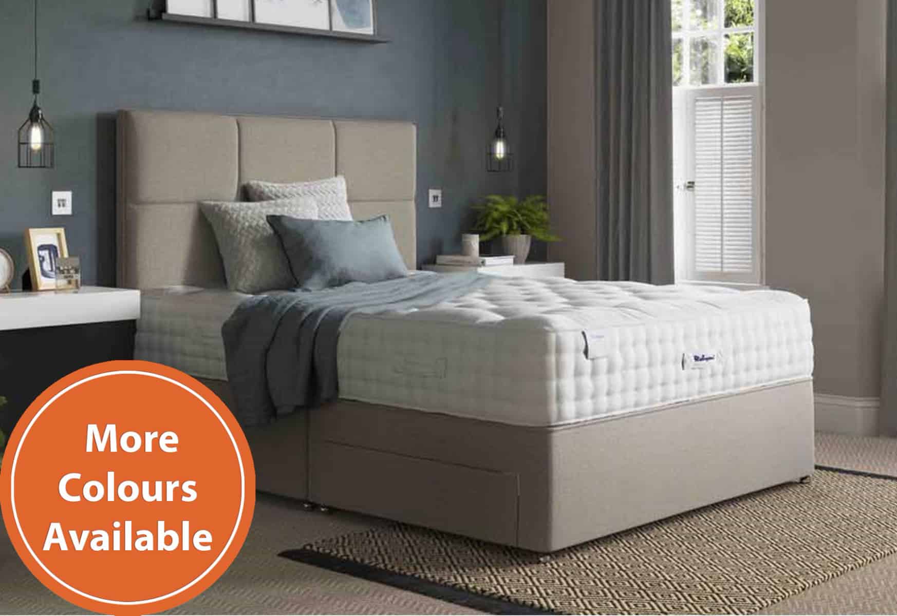 Relyon 5ft Luxury Pashmina 4 Drawer Divan Bed Set - Image 5
