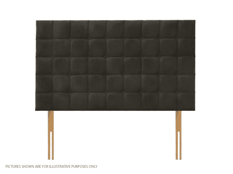 Apollo 3ft6 Boston Headboard - Velvet Dark Grey | Buy Online | Beds.ie