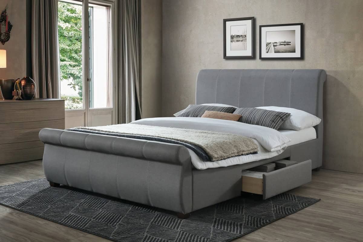 Lancaster 5ft Bed - Grey | Buy Online | Beds.ie