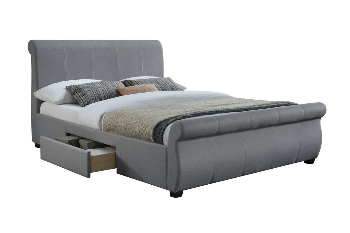 Lancaster 5ft Bed - Grey - Image 6