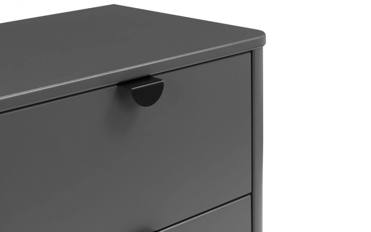 Bennett 2 Drawer Bedside - Grey - Image 4
