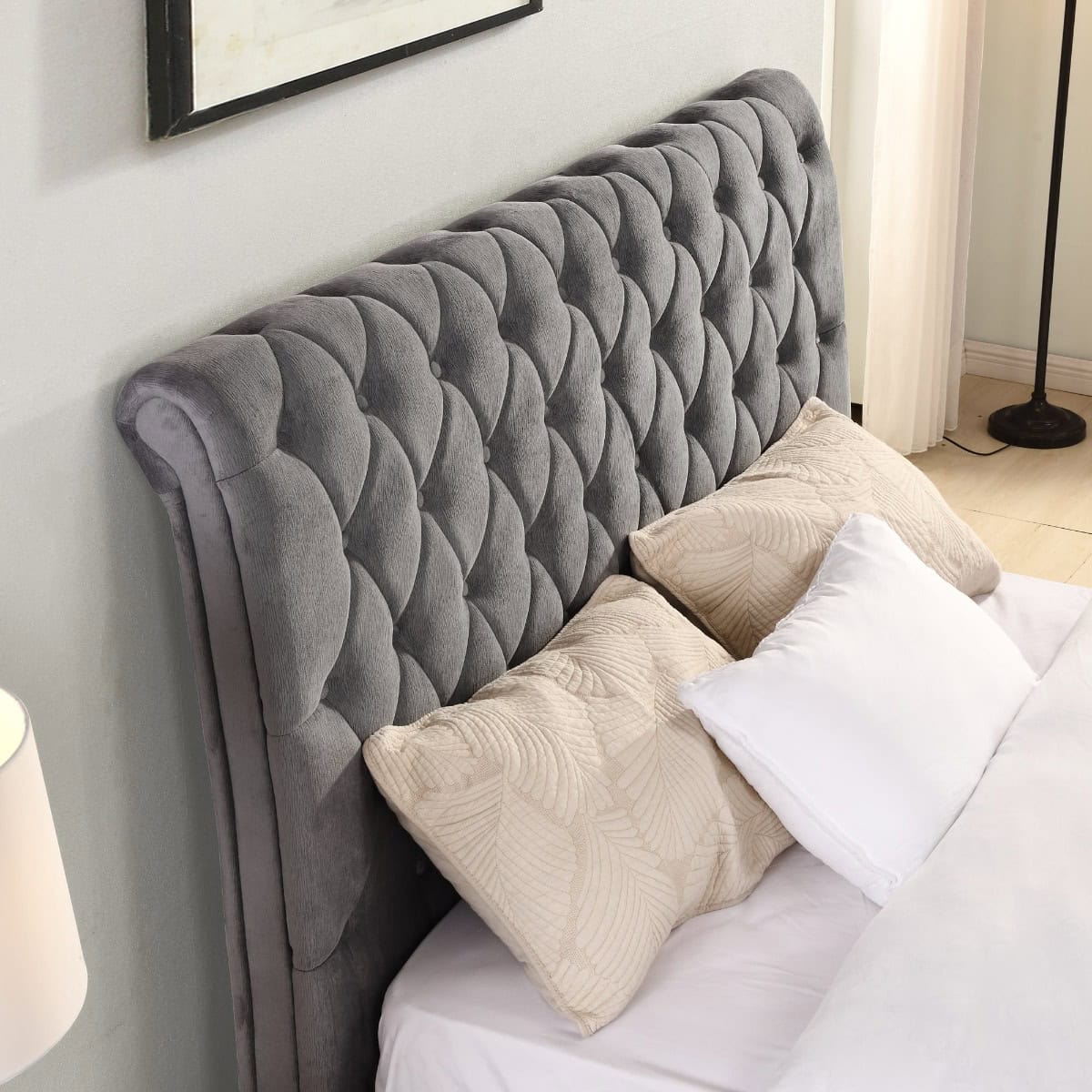 Kilkenny 5ft Bedframe - Grey - Image 3