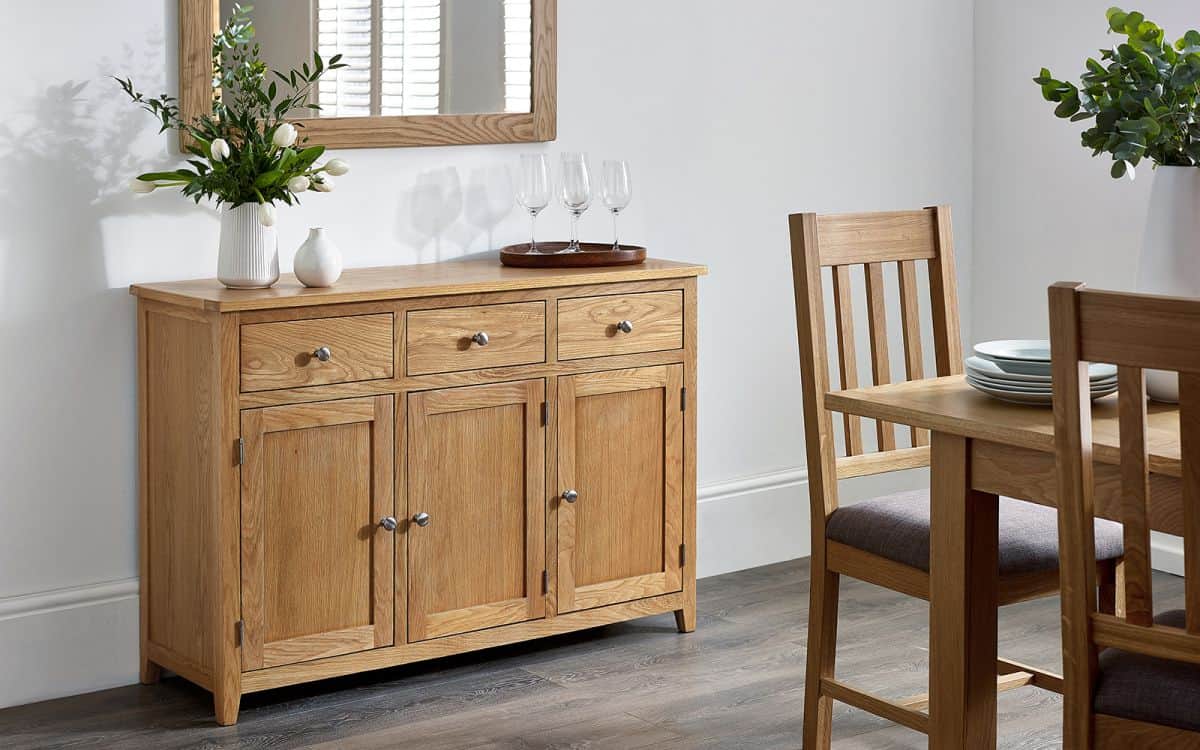 Malcolm Large Sideboard - Oak | Buy Online | Beds.ie