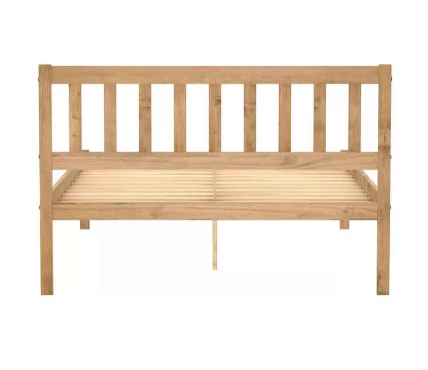 4ft6 Lisbon Bedframe - Waxed Pine - Image 8