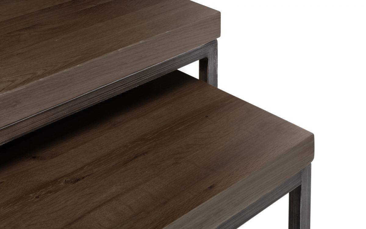 Lisbon Nest of 3 Coffee Tables - Dark Oak - Image 6