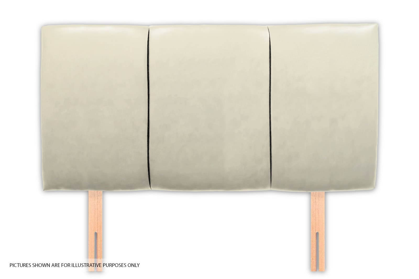 Granada 4ft6 Headboard - White Faux Leather | Buy Online | Beds.ie