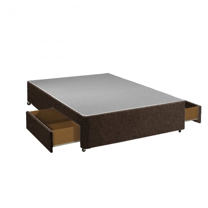 Apollo 4ft6 Azzure Brown 2 Drawer Divan Base | Buy Online | Beds.ie