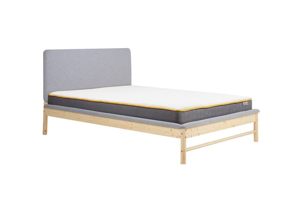 4ft6 Ezra Bedframe - Grey & Oak - Image 7