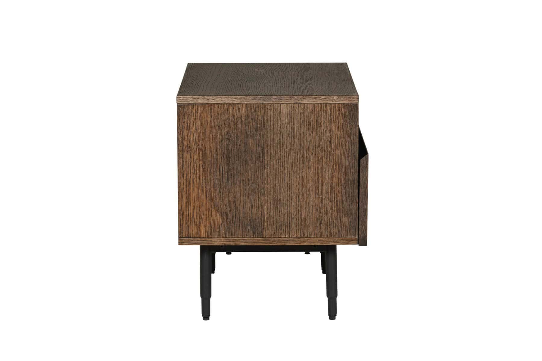 Nate Bedside Table Natural - Smoked Oak - Image 3