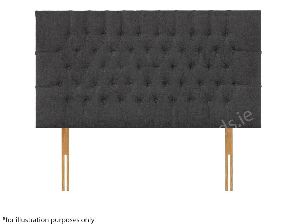 Apollo 6ft Lincoln Headboard - Azzure Dark Grey | Buy Online | Beds.ie