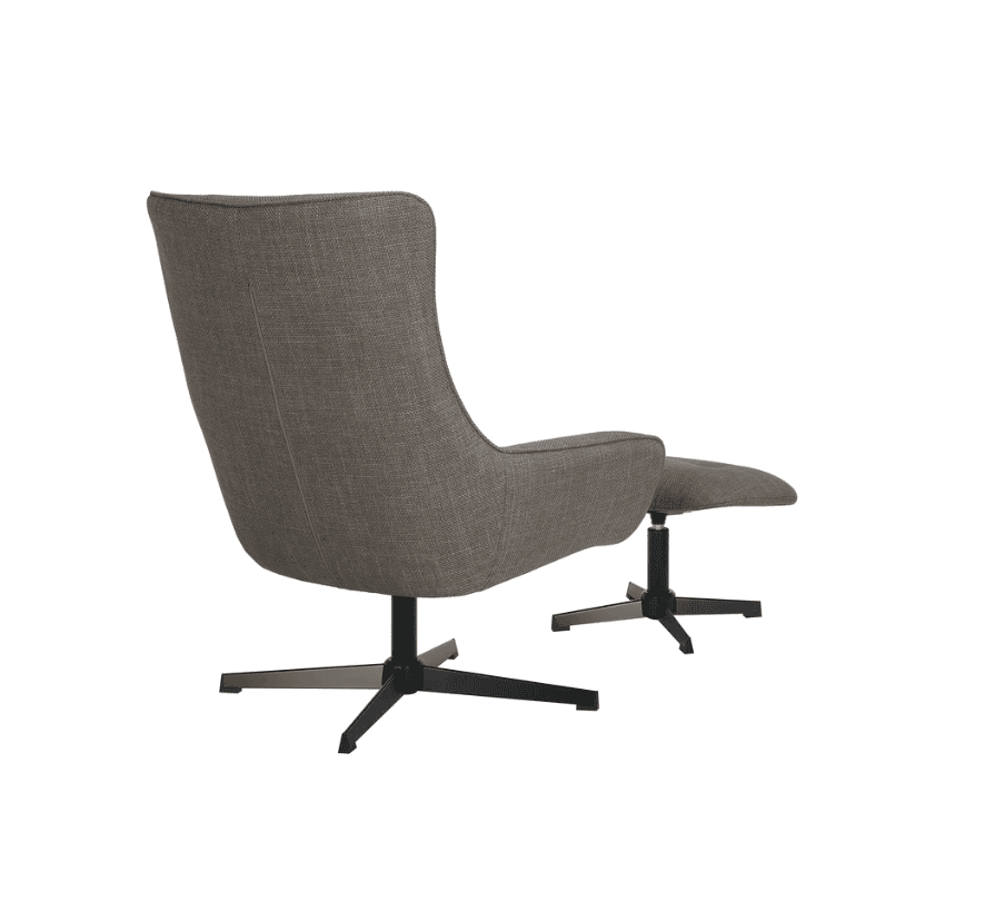 Morgan Swivel Recliner - Dark Grey - Image 4