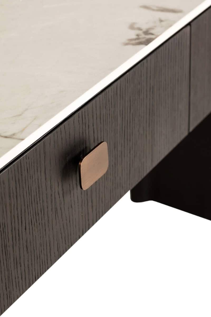 Rhodes 2 Drawer Dressing Table - Ebony - Image 6