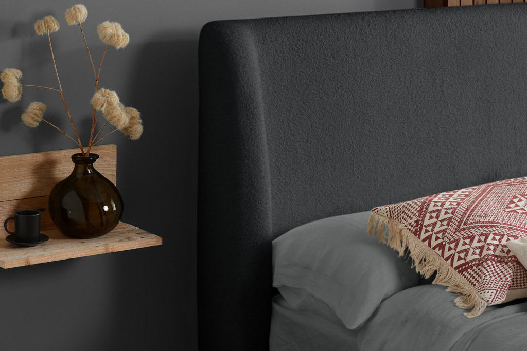 5ft Halfden Fabric Bedframe - Grey - Image 5