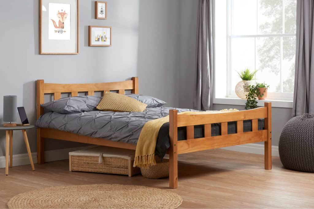 Miami 4ft6 Bedframe - Antique Pine | Buy Online | Beds.ie