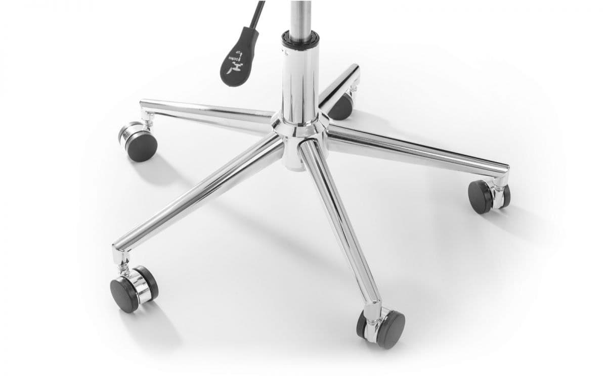 Joyce Office Chair - White & Chrome - Image 5