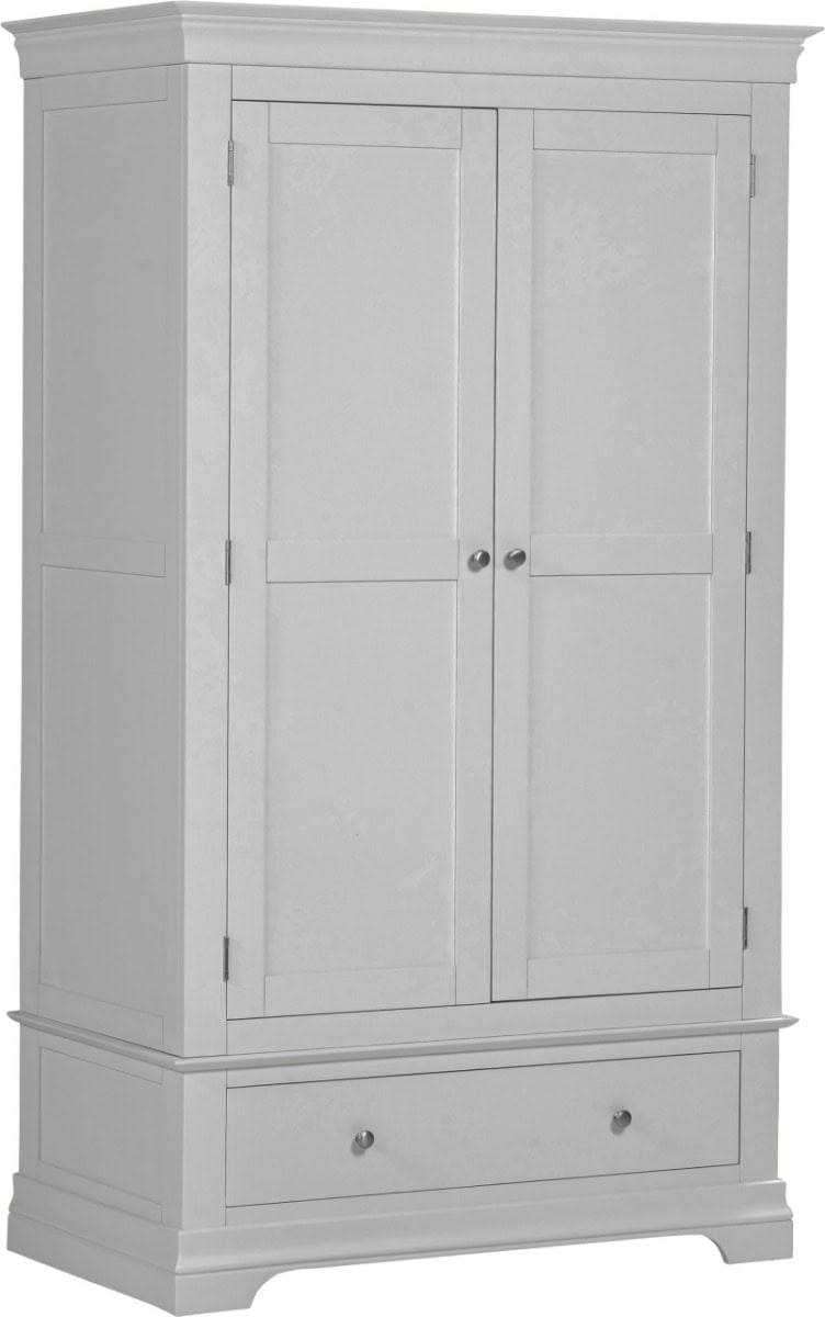 Bordeaux 2 Door Wardrobe - Pebble Grey | Buy Online | Beds.ie