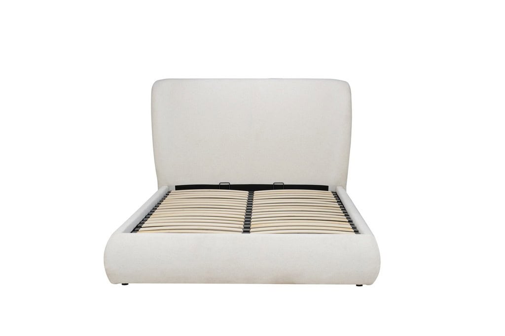 4ft6 Lanis Ottoman Bedframe - Cream - Image 11