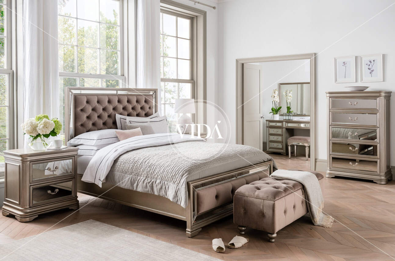 Jessica 6ft Bedframe - Taupe | Buy Online | Beds.ie